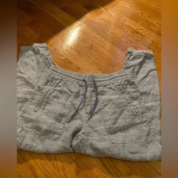 Athleta Linen Retreat Jogger in Chambray - 100% Linen, Size 4 Petite - Picture 3 of 9
